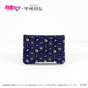 Hatsune Miku: Card Case (Tradition) - Deerskin Leather Koshu Inden [Kato Shokai]