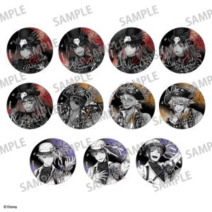 Disney Twisted Wonderland: Scary Dress Ver. Monochrome Badge Collection Vol.1 (11 Pack Box) [Kamio Japan]