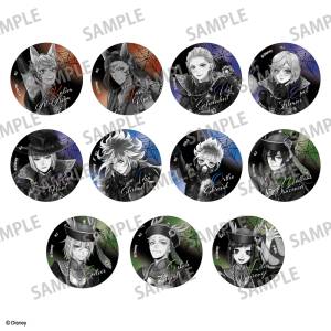 Disney Twisted Wonderland: Scary Dress Ver. Monochrome Badge Collection Vol.2 (11 Pack Box) [Kamio Japan]