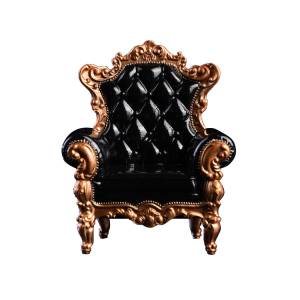 Action Figure Accessory: Classic Armchair 1/12 (Black) [VS Toys]