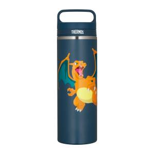 Pokémon: Dracaufeu - Vacuum Insulated Bottle with Carrying Handle (800ml) Dark Navy JOW-800PK [Thermos]