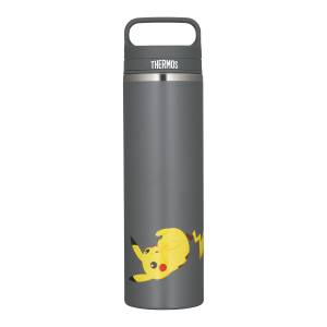 Pokémon: Pikachu - Vacuum Insulated Bottle with Carrying Handle (600ml) Stone Black JOW-600PK [Thermos]