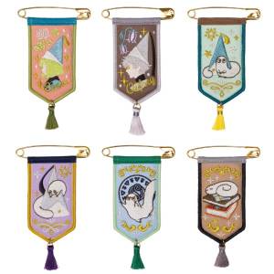 Witch Hat Atelier: Embroidered Tapestry Badge Collection (6 Pack Box) [Ensky]