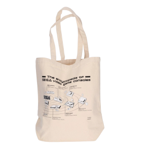 SEGA's Video Game Console History Tote Bag (White) (Limited Edition) [Bandai]
