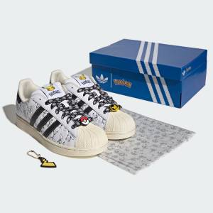Pokémon x Adidas: SUPERSTAR II - Unisex Shoes/Sneakers White (23.5cm ) [The Pokémon Company x Adidas]