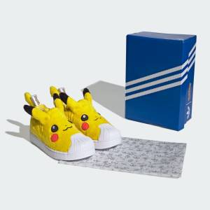 Pokémon x Adidas: SST QUICKON Originals Kids - Shoes/Sneakers Yellow - Pikachu (Limited Edition) [The Pokémon Company x Adidas]
