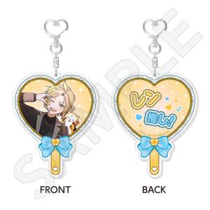 Hatsune Miku x Rascal 2026: Kagamine Len - Uchiwa-Shaped Acrylic Keychain [Caravan]