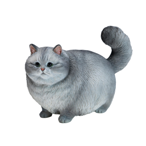 Animal Statue Series: Chubby Cat (Silver Tabby) [JXK Studio]