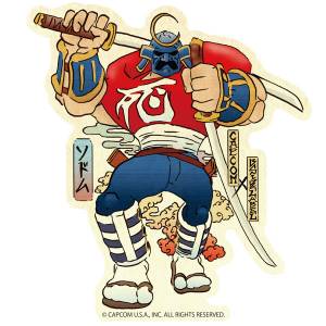 CAPCOM x B-SIDE LABEL Sticker - Final Fight Sodom [Goods]